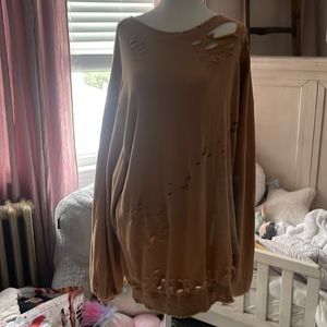 Large distress sweatshirt from uo